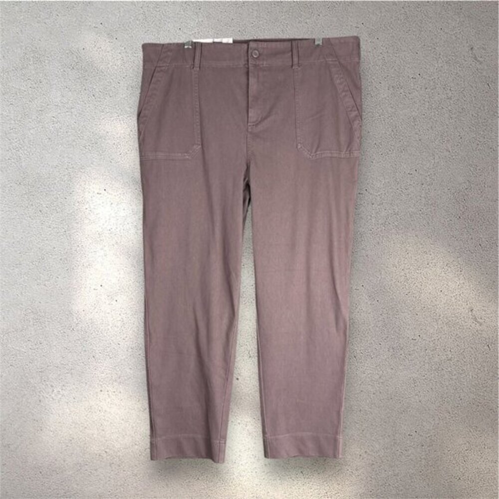 NEW 32 Degrees Cool Women's Size XL Purple Ankle Length Pants Cotton Blend